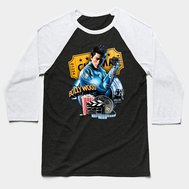 Robot Khan Baseball T-Shirt by SayutiGangster
